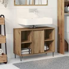 vidaXL Badeværelsesskab artisan eg 80 x 33 x 60 cm Konstrueret træ
