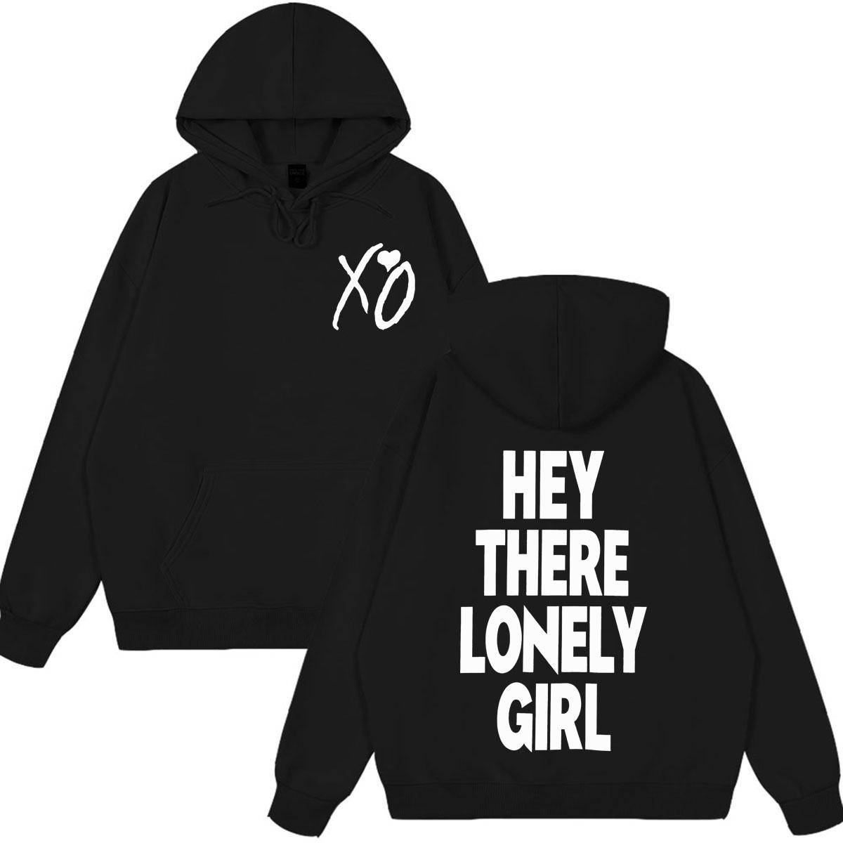 The Weeknd XO Mode Grafisk Huvtröja Herr Dam Mode Harajuku Pullover Höst och Vinter Lös Casual Överdimensionerade Tröjor cm