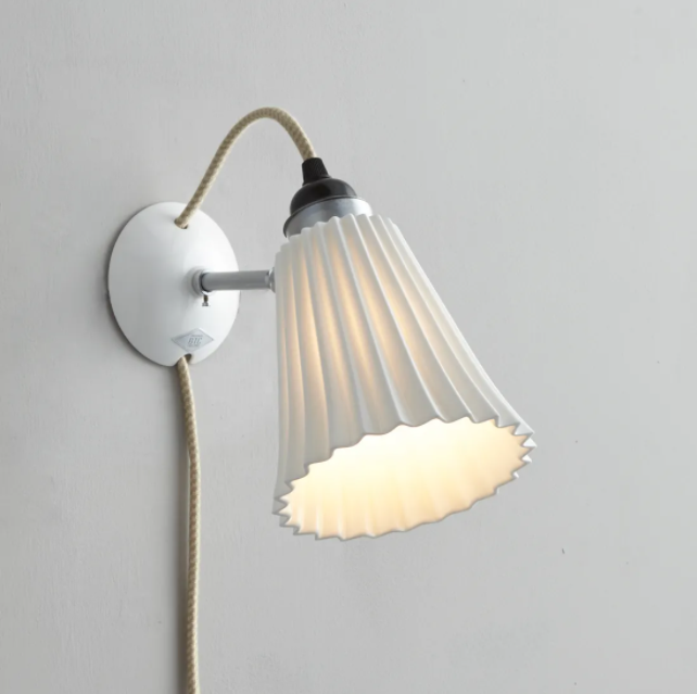 Hector Pleat Ledningsafbryder og stik væglampe Original BTC