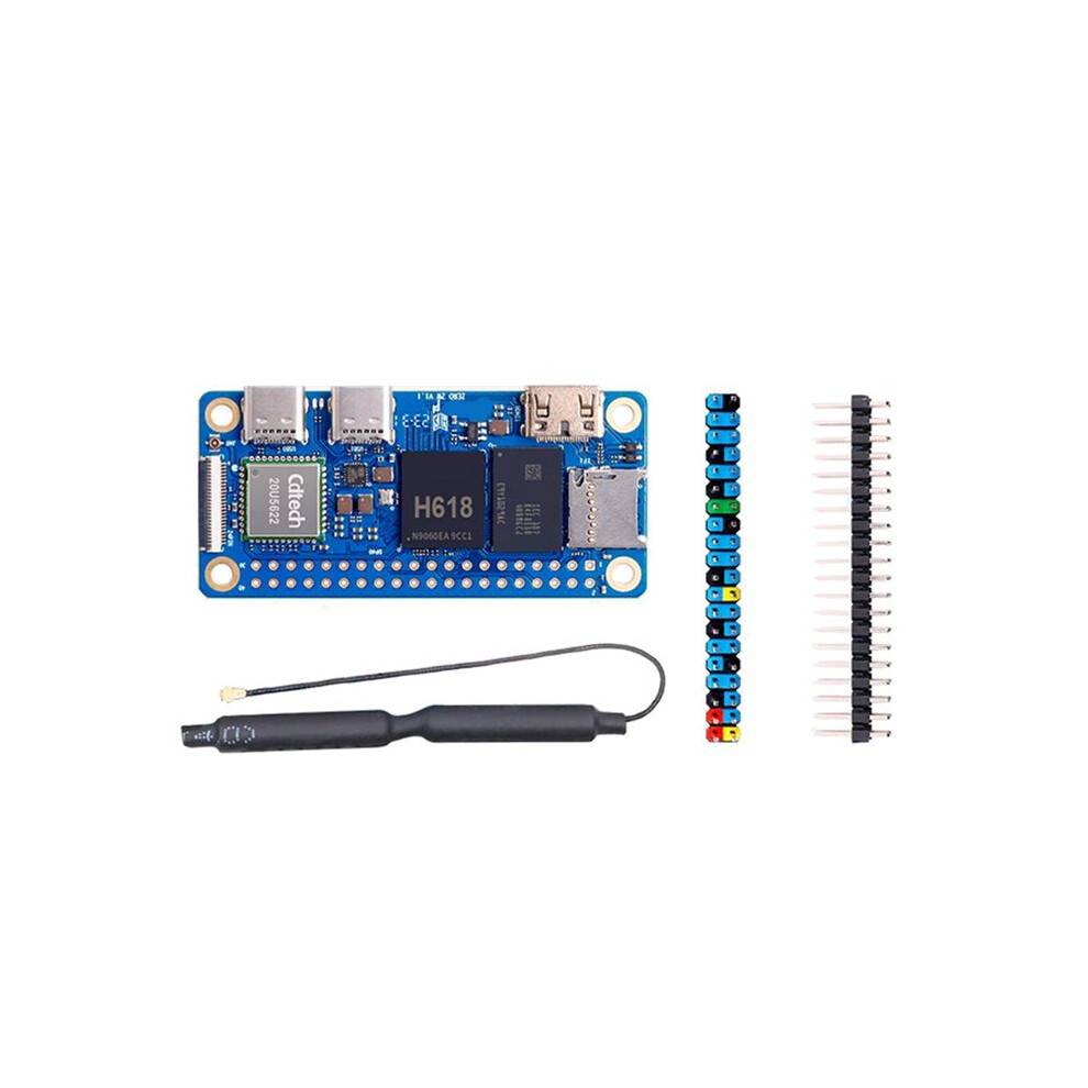For Orange Pi Zero 2W Development Board 1.5GB RAM DDR4 PC Allwinner H618 WiFi5 Bluetooth5.0 Supports 4K 60FPS