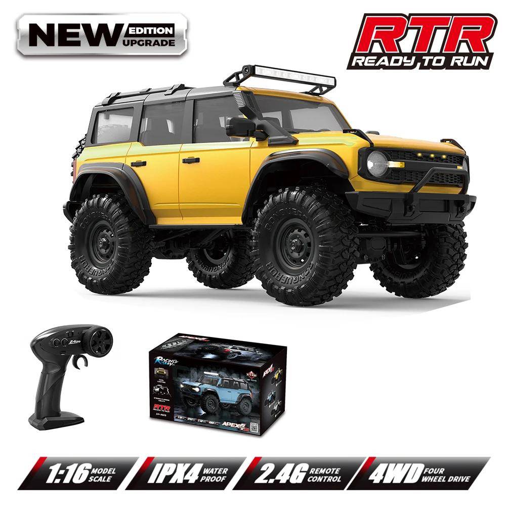 HB R1601 RC-bil 1:16 2.4G 4WD Off-Road Fjärrkontrollbilar med LED Crawler Lastbilar Klätterfordonsmodell Leksaker för Barn Vuxen violett