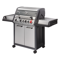 Enders Gasgrill Monroe Pro 4 SIK Turbo Edelstahl inkl. Abdeckhaube & Geflügelbräter