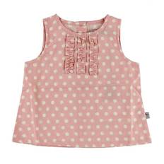 Wheat Top - Lyserød m. Prikker - Wheat - 12 mdr - Tanktop