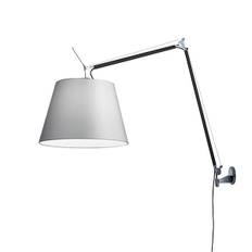 Tolomeo Mega Væg Ø36 Sort/Grå Silke