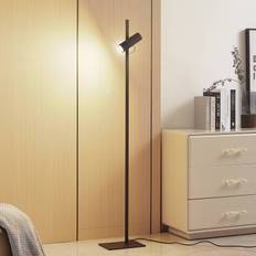 Gulvlampe Lysias Lucande, Sort, Stue/spisestue, Metal, Moderne
