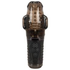 You2Toys Sucking Masturbator with Dual Vibration Black - svart