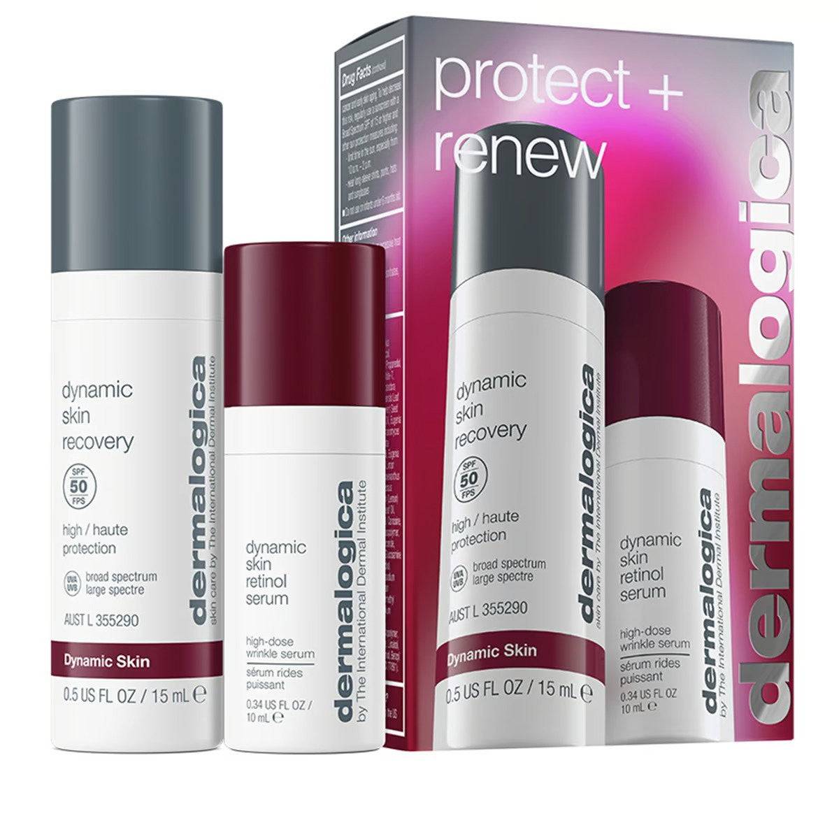 Dermalogica Protect + Renew Set Anti-rynkserum Retinol Ansikte SPF 50