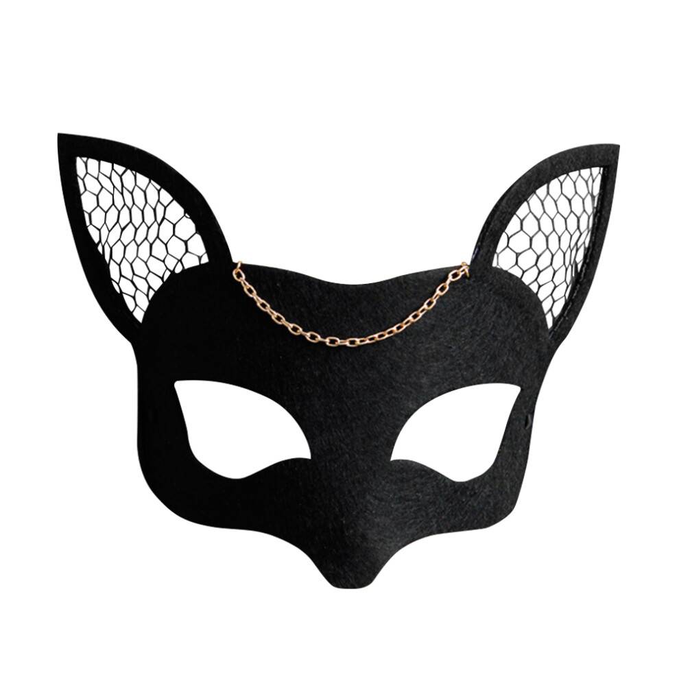 Woman Mesh Felt Mask DIY Halloween