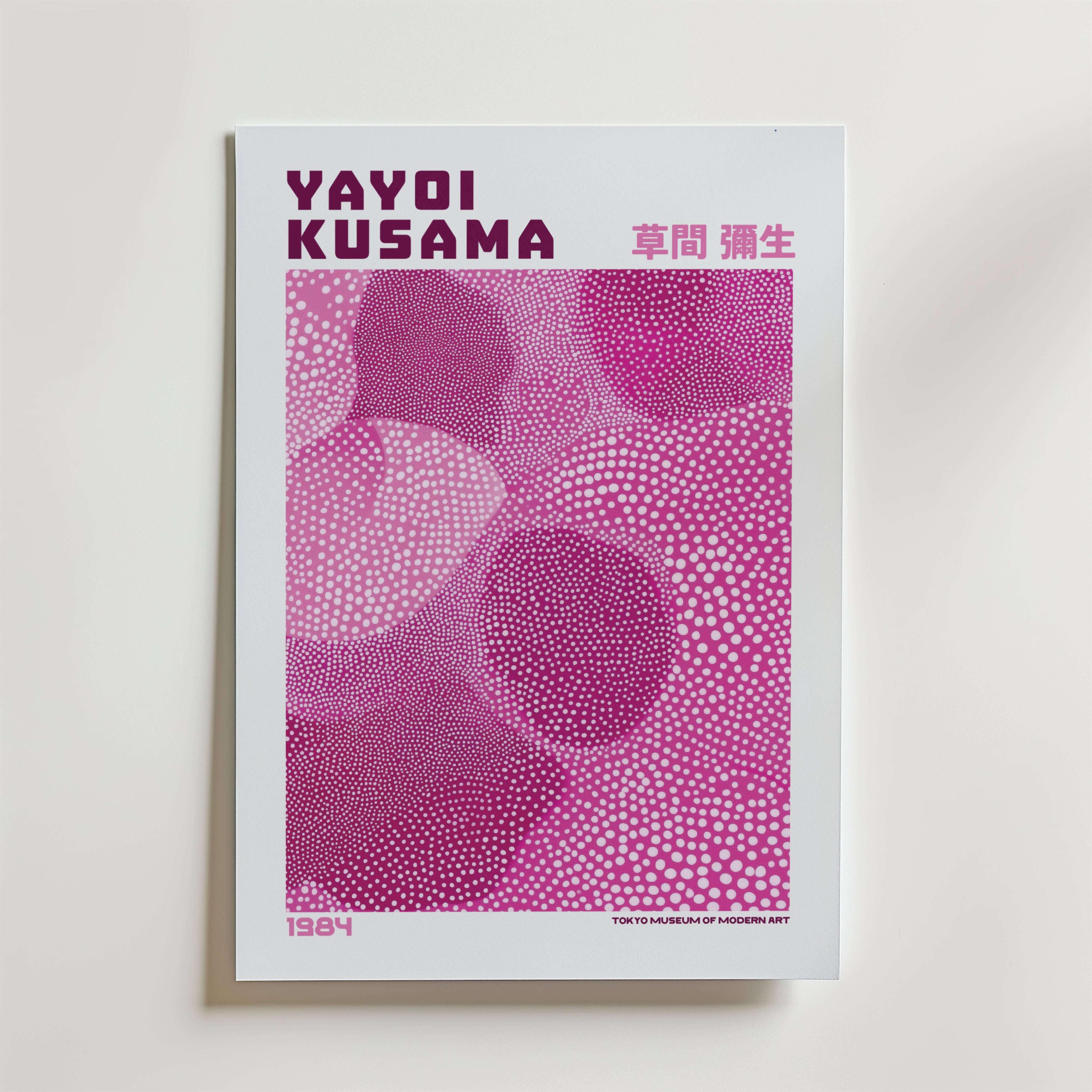 Yayoi Kusama Pink Infinity Dots Poster - Fine Art Poster 21x30 cm