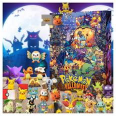 24 Fack Halloween Blind Box Samlarfigurer Utsökt Hantverk Halloween Leksakssats För Barn Vuxna Halloween Party Leksaker (FMY) Pokemon