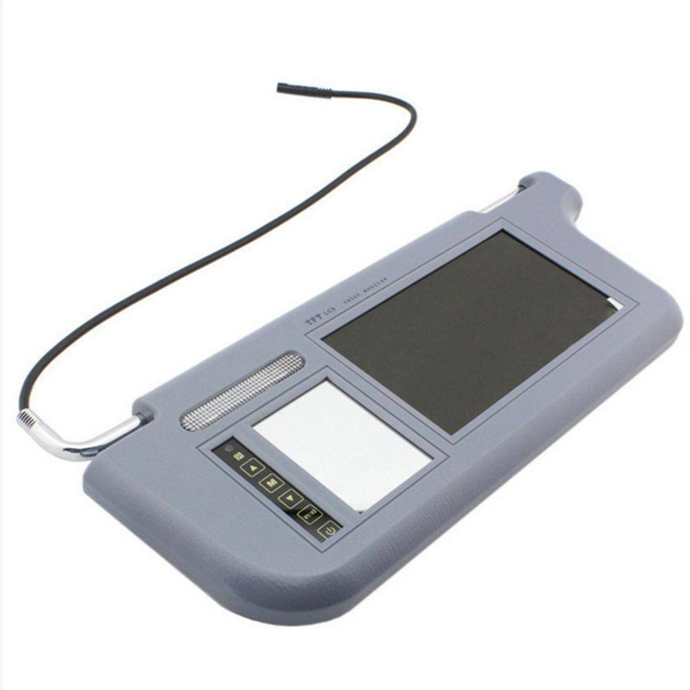 Vänster LCD UNIVERSAL Solskydd Förarbackspegel Skärm För Bil DVD-spelare Backkamera