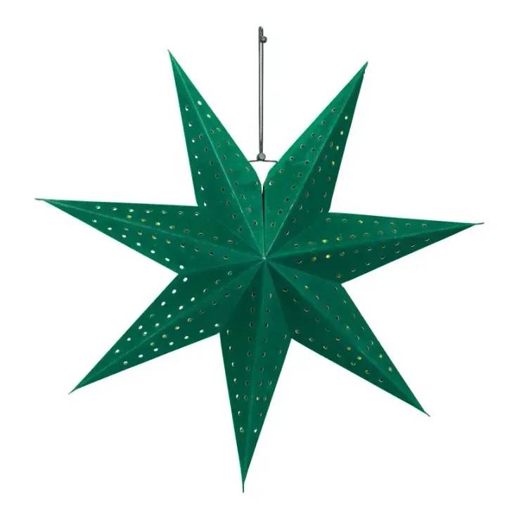 Foldbar 7-takket stjerne, 40cm, julepynt.
