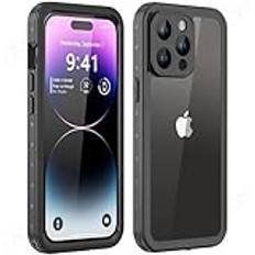 Shellbox Vattentätt Fodral För iPhone 16 15 14 13 12 11 Pro Max XR XS Plus 8 SE Metall Aluminium Simtelefon Skal, Svart, För iPhone XR