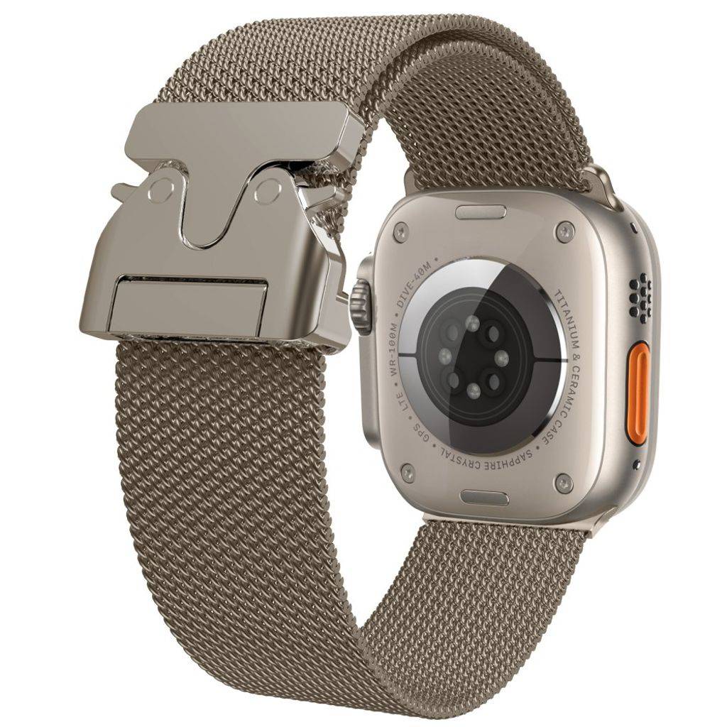 Apple Watch 42/44/46/49mm Klockarmband Milanese Quick Release - Brons