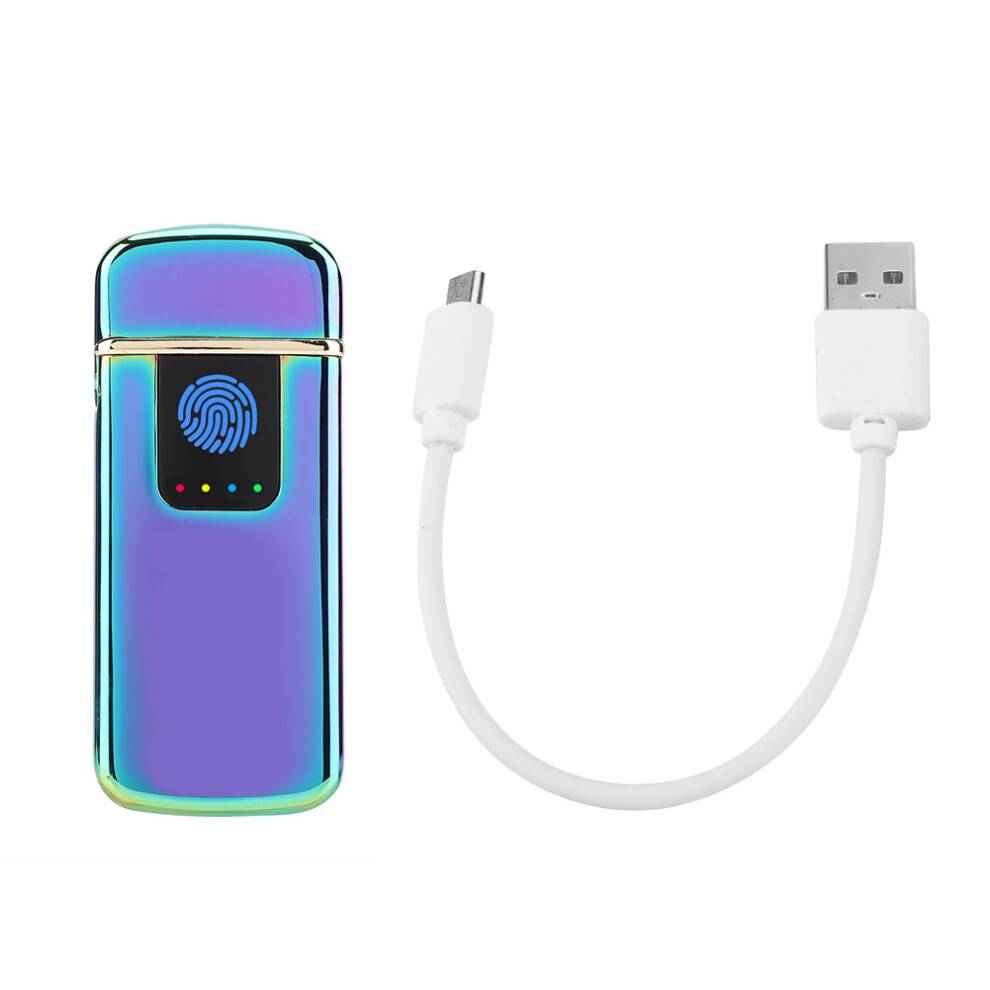 Smart Touch elektronisk lighter, bærbar genopladelig flammeløs enhed med hurtigopladningsteknologi, perfekt til indendørs og udendørs brug (sort)