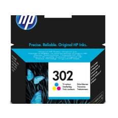 HP 302 Tri-color Original Ink Cartridge blækpatron 1 stk Standard udbytte Blå, Magenta, Gul