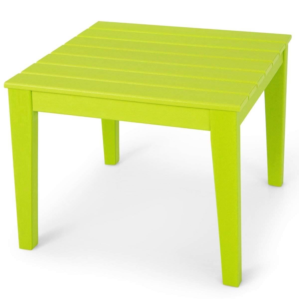 fyrkantigt barnbord väderbeständigt slitstarkt lekbord grönt 64,5 cm x 64,5 cm
