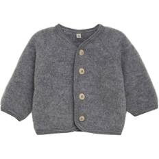 Huttelihut - Uldfleece jakke - Grå - str. 3 mdr/62 cm
