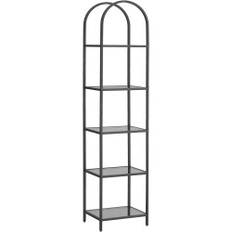 Chic Arch Display-hylla med skiffergråt glas och stål