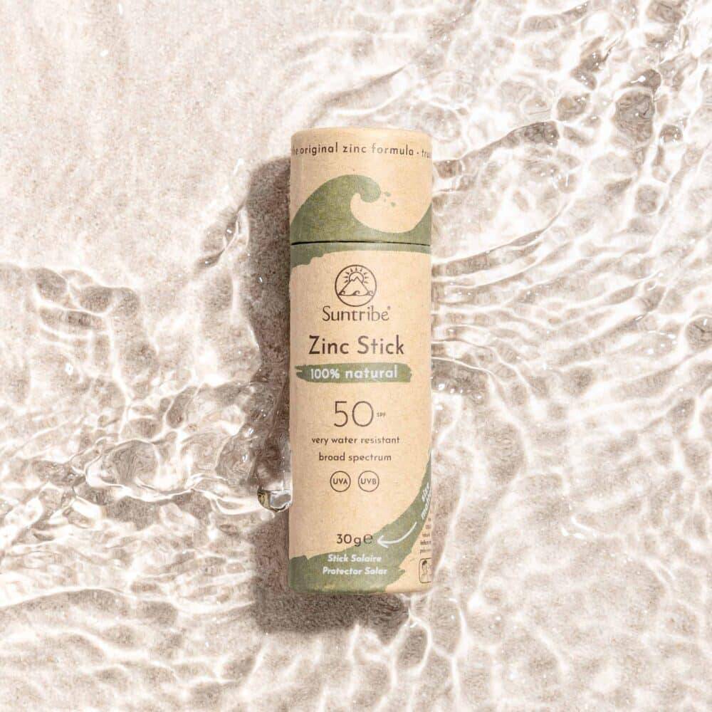 Suntribe - Natural Mineral Zinc Sun Stick SPF 50 - Mint Green, 30g