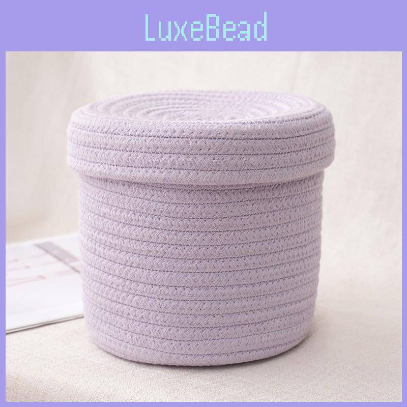 Modern Minimalist Cotton Storage Bin With Cover For Kids Room And Desk Organization