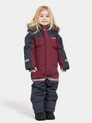 Didriksons Bjärven Kids Coverall - Rusty Wine