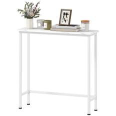 Konsolbord med justerbara fötter, Marble Look, 75x24x76 cm