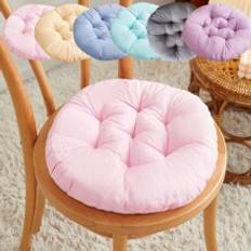 1pc Round Chair Pad Seat, Round Thicken Chair Pads Seat Cushion Pillow For Garden Patio Home Kitchen Office Or Car Sitting- Soft Breathable Non-Slip Office Chair Pads Chair Mats For Dining Room , Cross-Legged Futon, Japanese Solid Color Floor Mat, Meditation ,Bay Window Soft And Breathable Cushion, Fashionable Home Decor