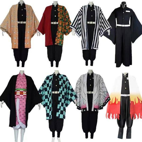 Mode Anime Dräkt Kvinnor och Herr Barn Kimono Cosplay Kostym Kimono Halloween Set cm