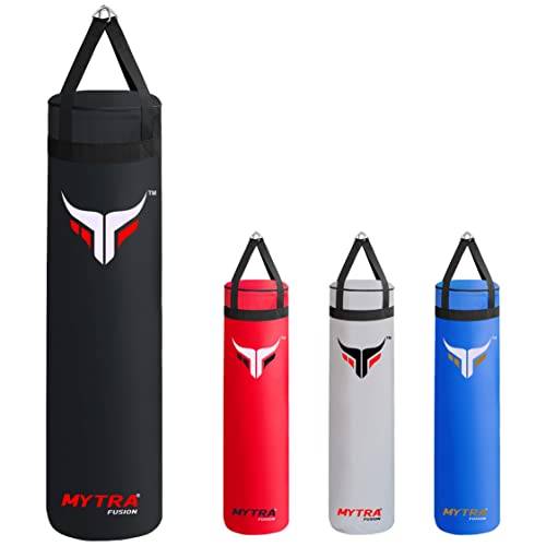 Mytra Fusion Hängande Boxningssäck för MMA, Muay Thai, Boxning, Karate, Kickboxning och Träning hemma eller på gym – Ofylld Slagsäck Finns i 4FT och 5FT
