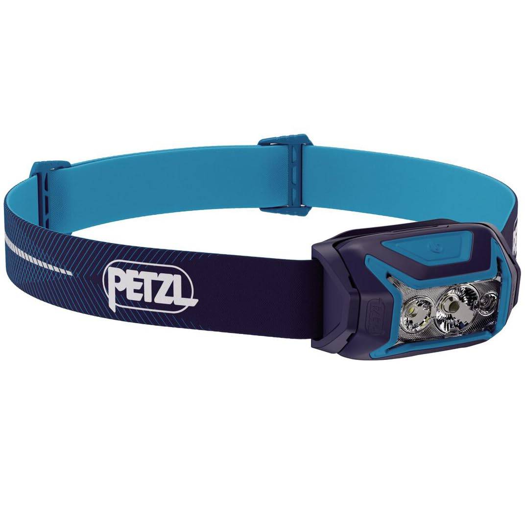 PETZL ACTIK CORE E065AB Headlamp, Blue, (Used) grå färg