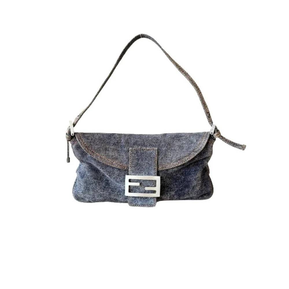 Fendi Vintage Pre-owned Denim hndtasker - Vintage - Dame - Grå - ONE SIZE - Denim