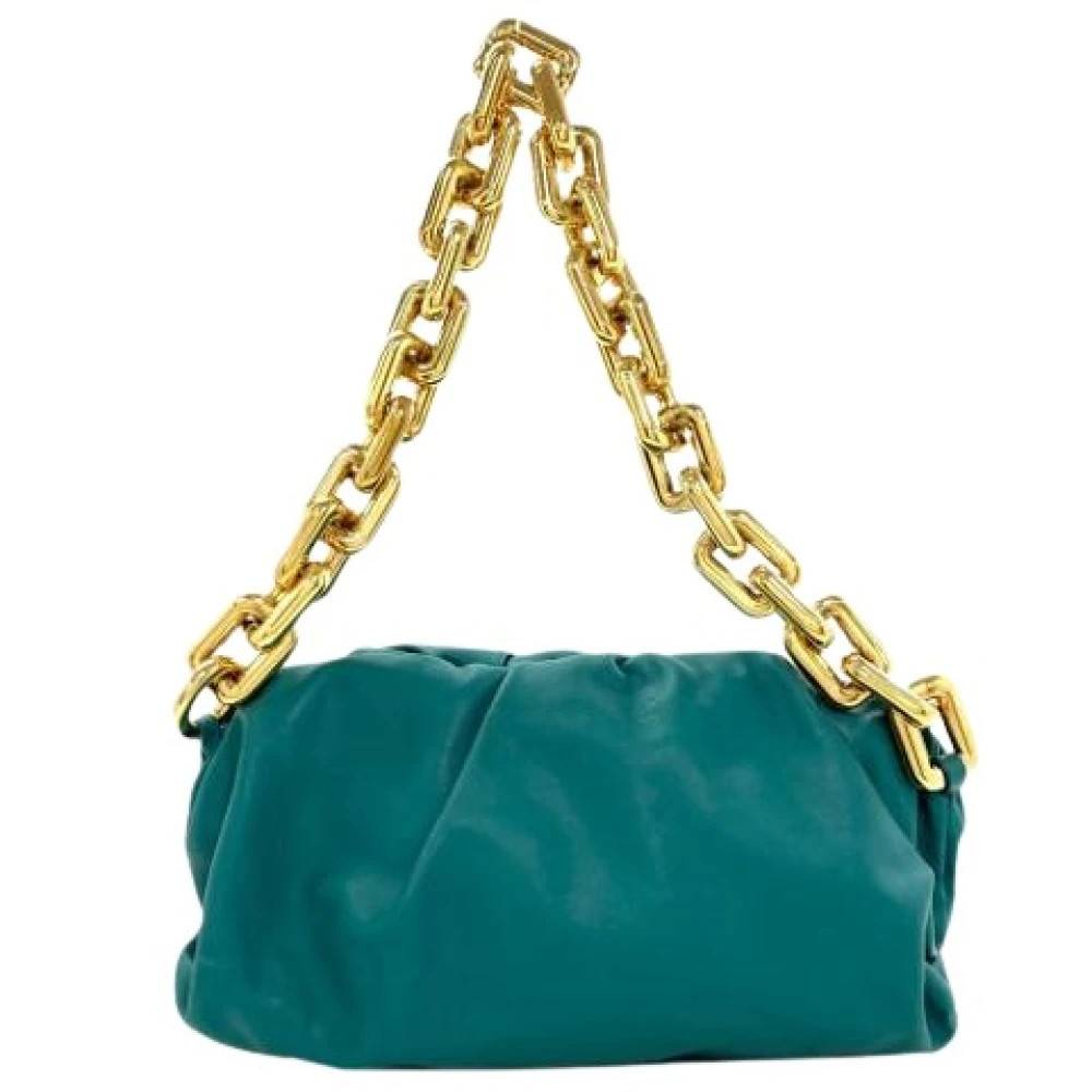 Bottega Veneta Vintage Pre-owned Vintage Skuldertaske - Vintage - Dame - Grøn - ONE SIZE - Uld