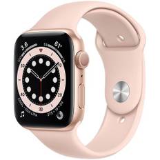 Apple Watch Series 6 Aluminium 44 mm (2020) | GPS | guld | Sportband Sandrosa