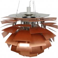 Poul Henningsen kobber Kogle lampe 72 Cm