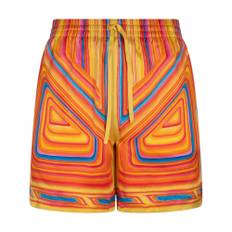 Casablanca, Shorts, Herr, 2Xl, Läder, Silke Multifärgade Byxor