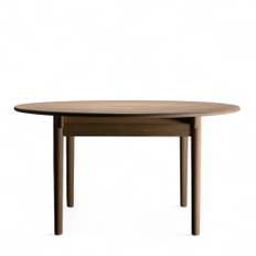 PP Möbler - PP70/140 Round Table med 2 st iläggsskiva - Ek såpad - Matbord - Hans J. Wegner - Träfärgad
