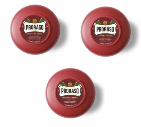 Proraso - 3-pack Sandalwood - Shea Butter Raktvål - Utan box - 150 ml