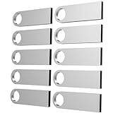 USB-minne 8 GB 10 stycken, ABLAZE mini minne minne vattentät 8 GB USB-sticks metall 10-pack för bärbar dator, dator, TV, bil