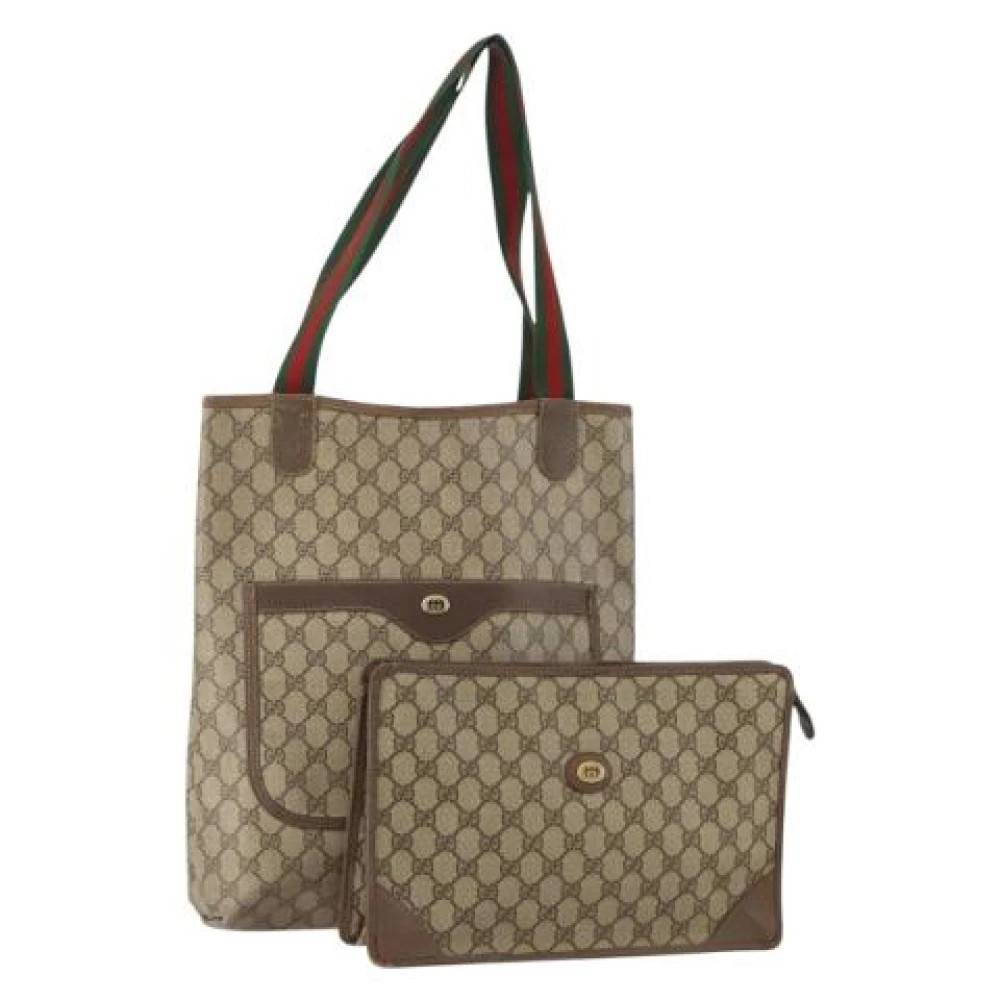 Gucci Vintage Pre-owned Plast gucci-tasker - Vintage - Dame - Beige - ONE SIZE -