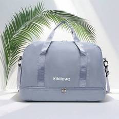 Large Capacity Women's Duffle Bag, Crossbody Bag, Travel Bag, Handbag, Shoulder Bag, Outdoor, Commute, Short-Distance Luggage Bag, Wet & Dry Separatio - Blue
