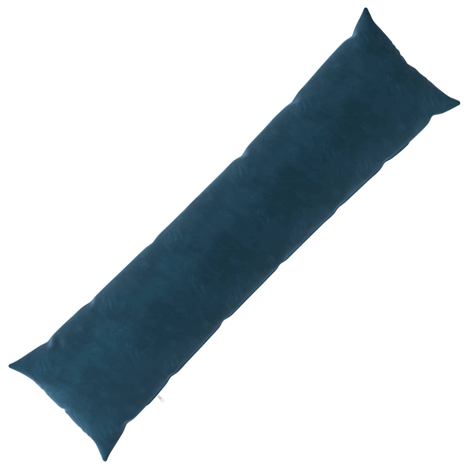 vidaXL Pude med pude HEERLEN Blå 40 x 145 cm Fløjl