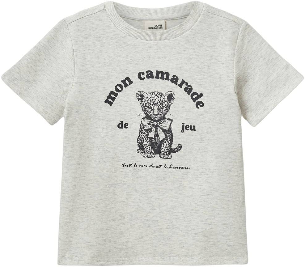 Sofie Schnoor Elliekb Tshirt Stl. 110 fepojkar - Kortärmade T-shirts Från Magasin - Light Grey Melange (110)