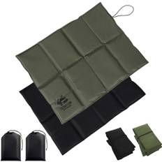 MHwan Sittdyna utomhus, 2 stycken stora storlekar 43 x 33 cm termo- och vattentätt sittunderlag utomhus barn vuxna, varm, mjuk och bekväm utomhus sittdyna vikbar, maskintvättbar