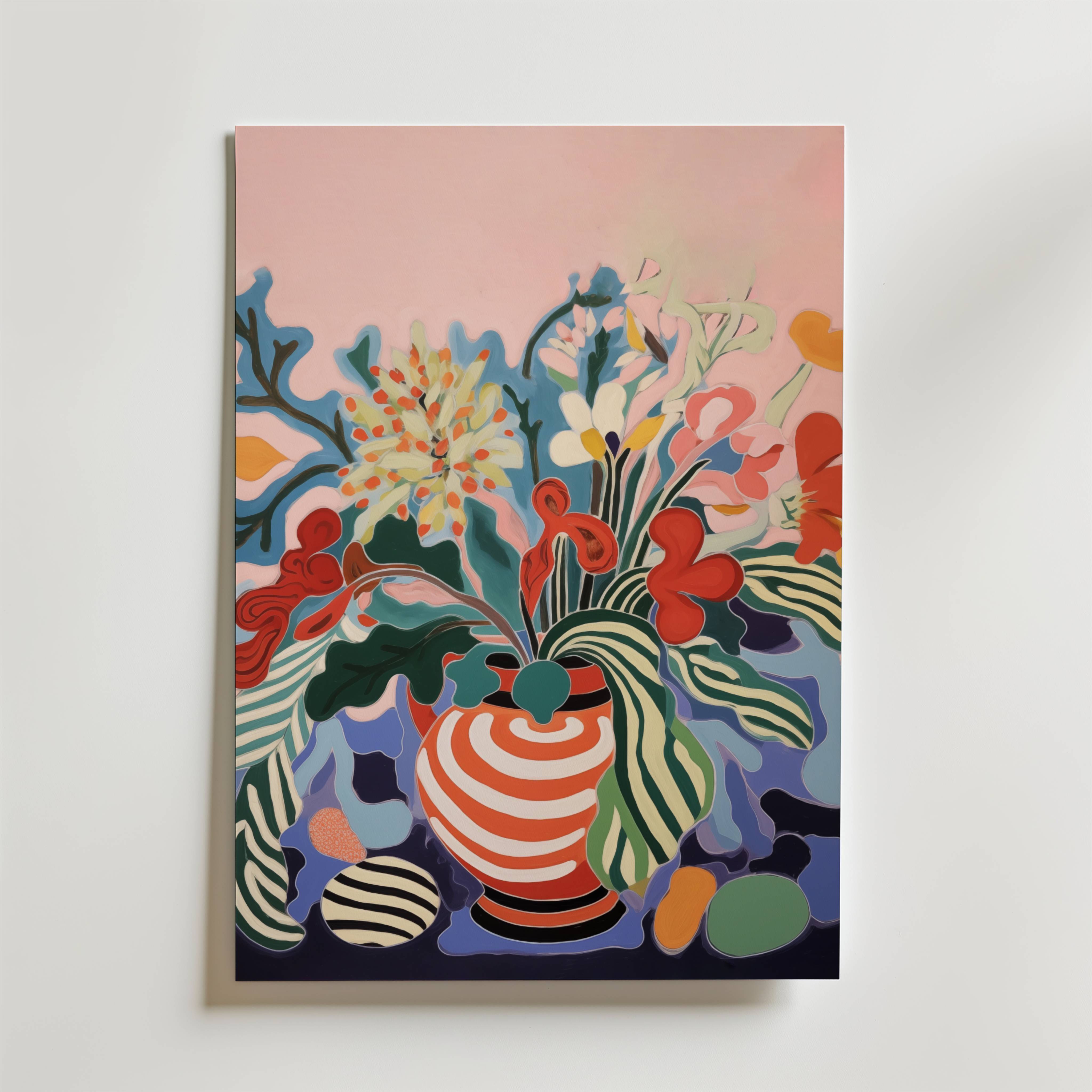 Blooming Harmony No.2 Poster - Premium Canvas 50x70 cm