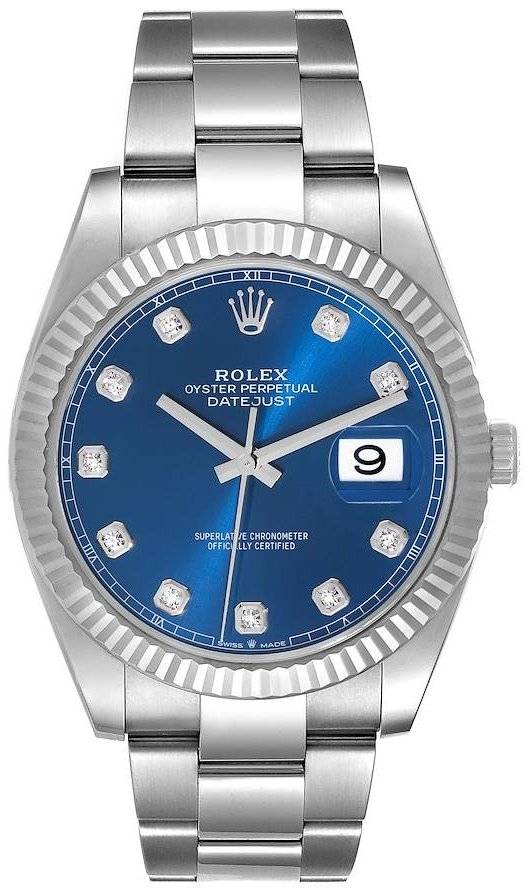 Rolex Herreur 126334-0015 Datejust 41 Blå/Stål Ø41 mm
