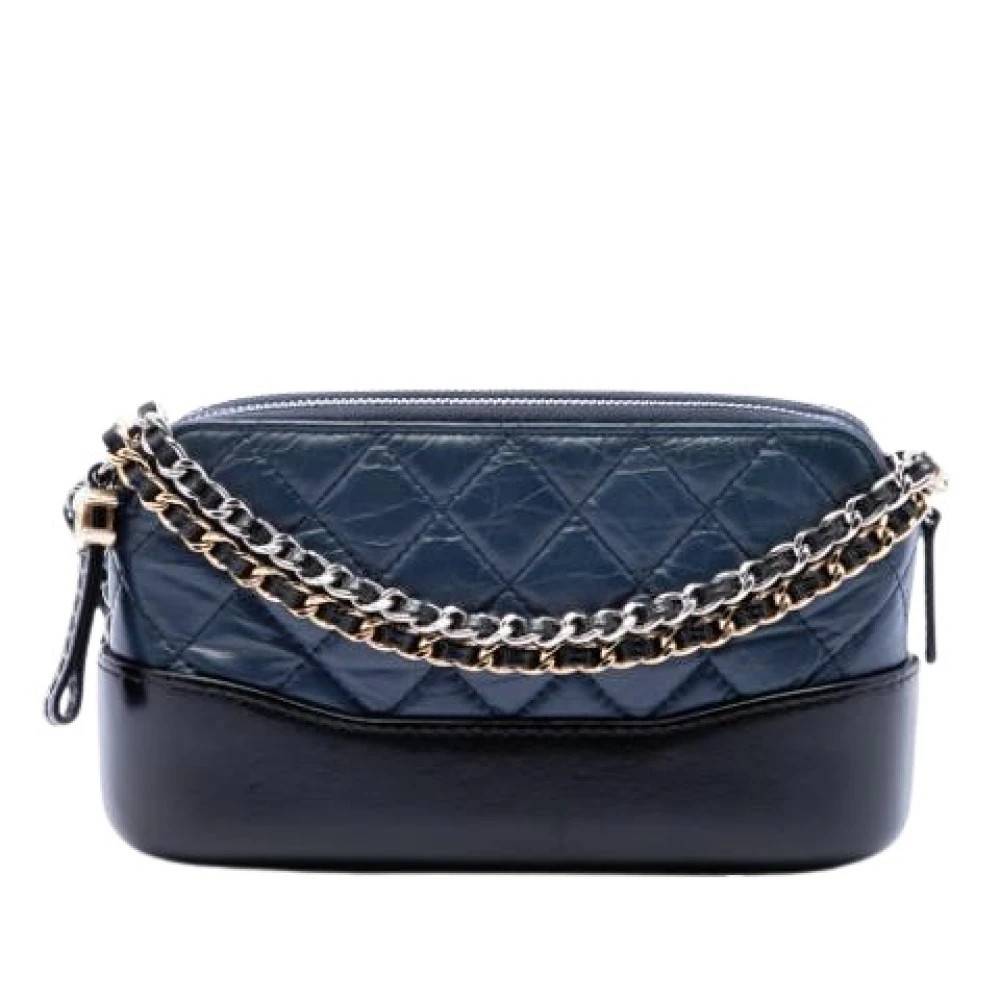 Chanel Vintage Pre-owned Gabrielle Crossbody Bag - Vintage - Dame - Blå - ONE SIZE - Uld