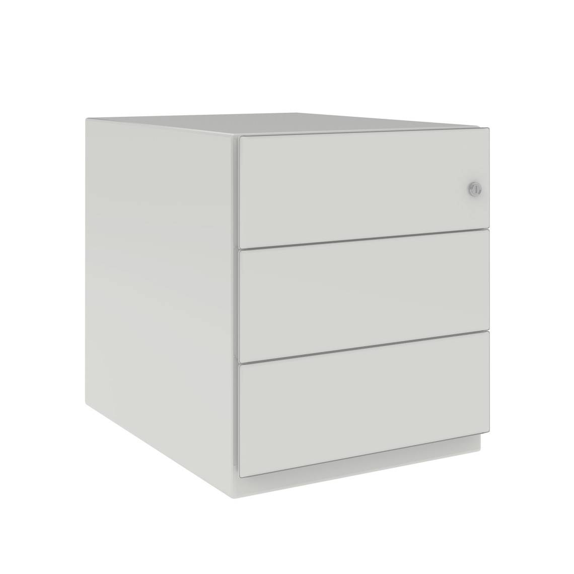 Skuffeelement Note Mobile - 3 skuffer, 42 cm, Farve Traffic White