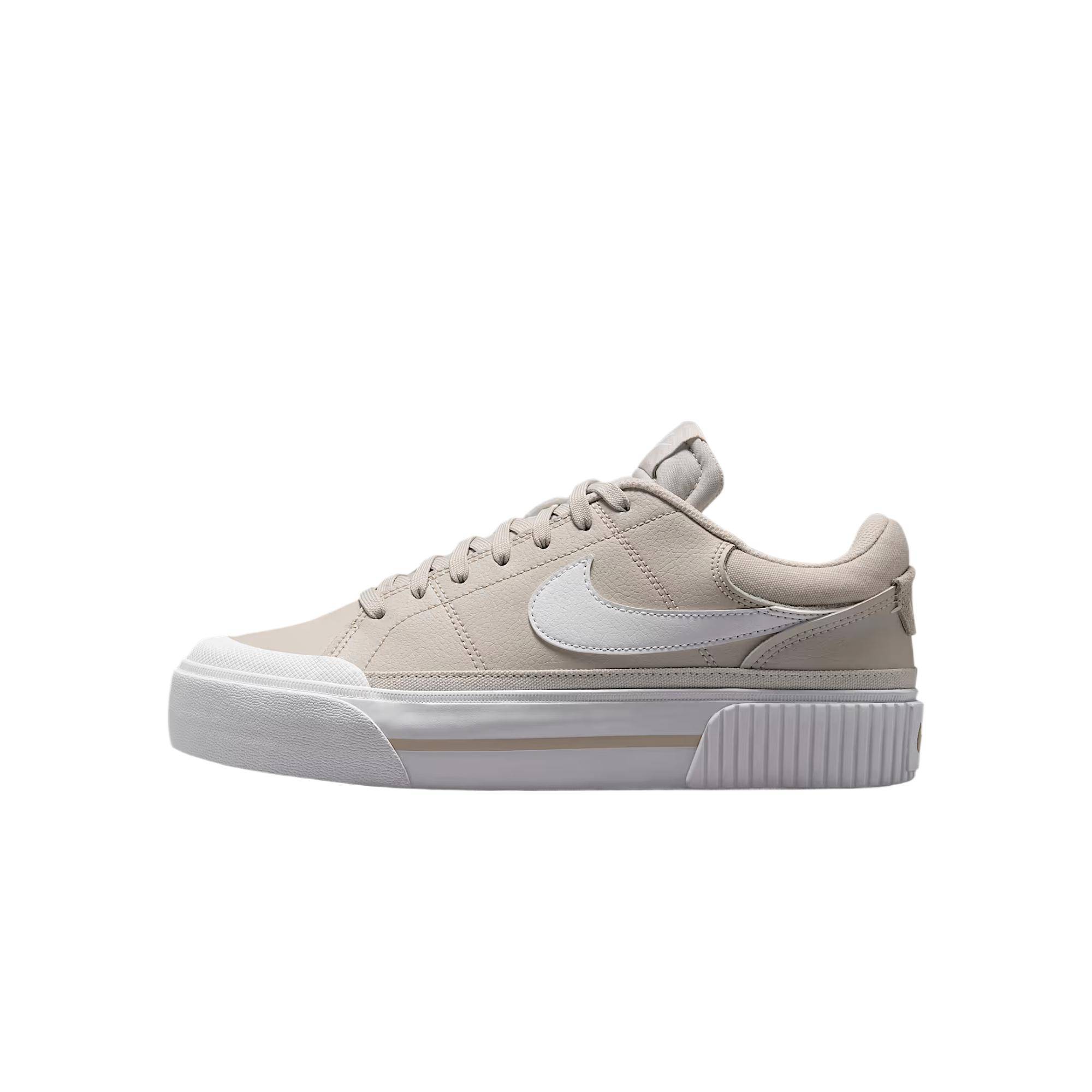 Nike Court Legacy Lift Ljus Orewood Brown Damsneakers Kräm Phantom Vit DM7590-111 cm gray