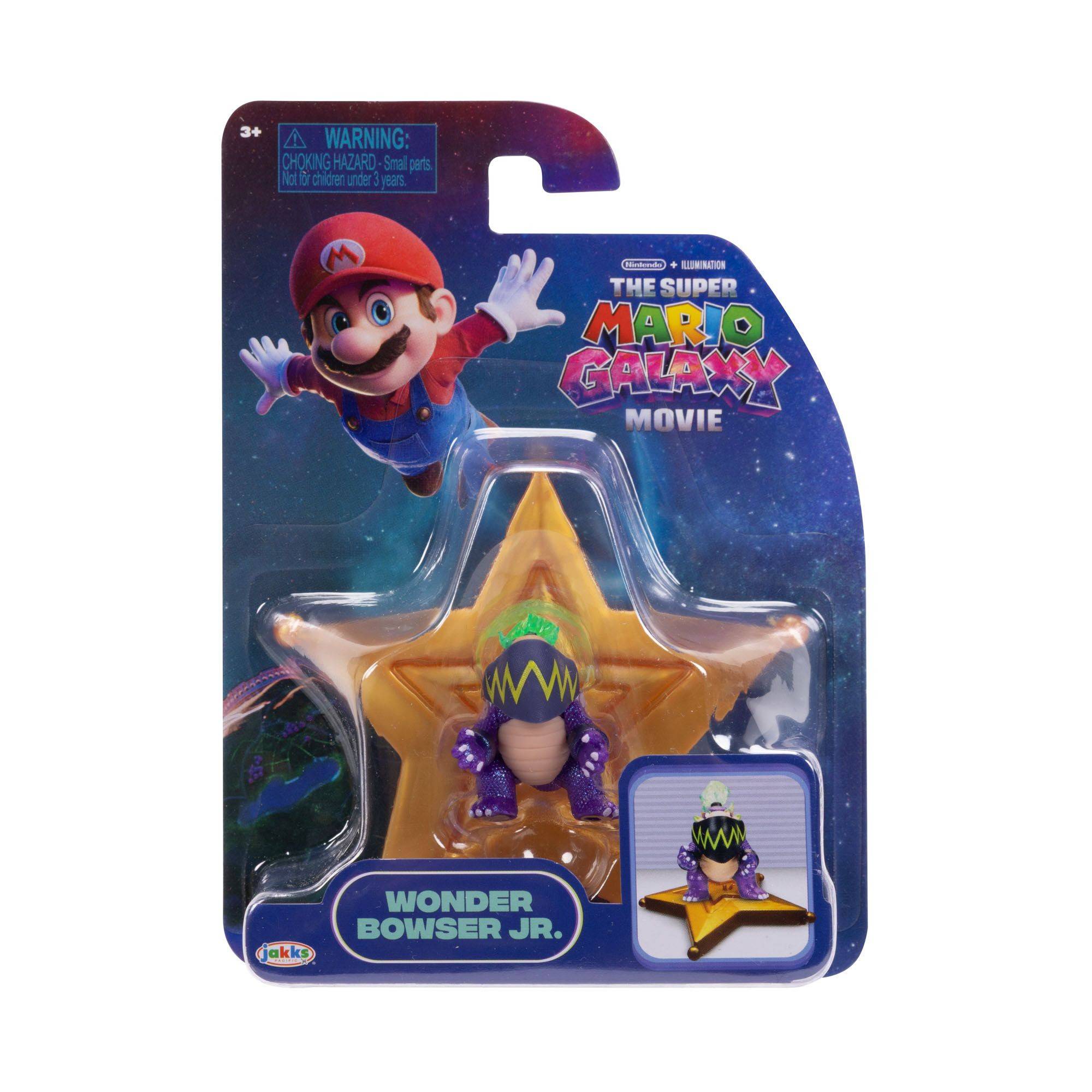 Mario Galaxy Movie Figur 4cm W2 Wonder Bowser Jr. - Super Mario - Leksaksaffären